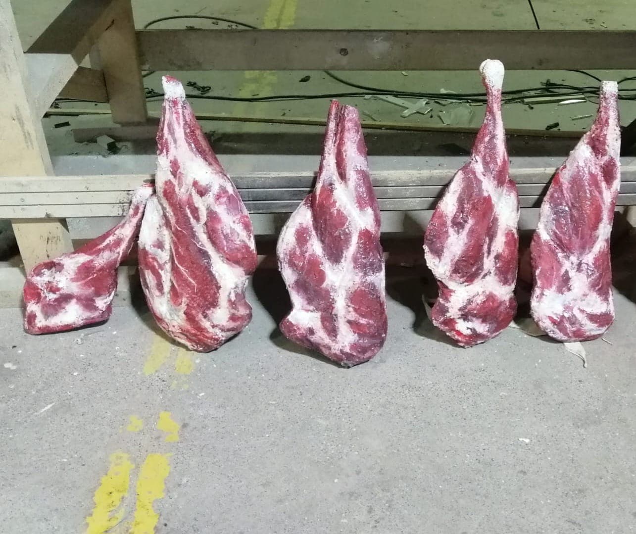 Oversized meat display props produced for a commercial food presentation